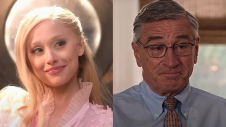 Ariana Grande in Wicked and Robert de Niro in The Intern
