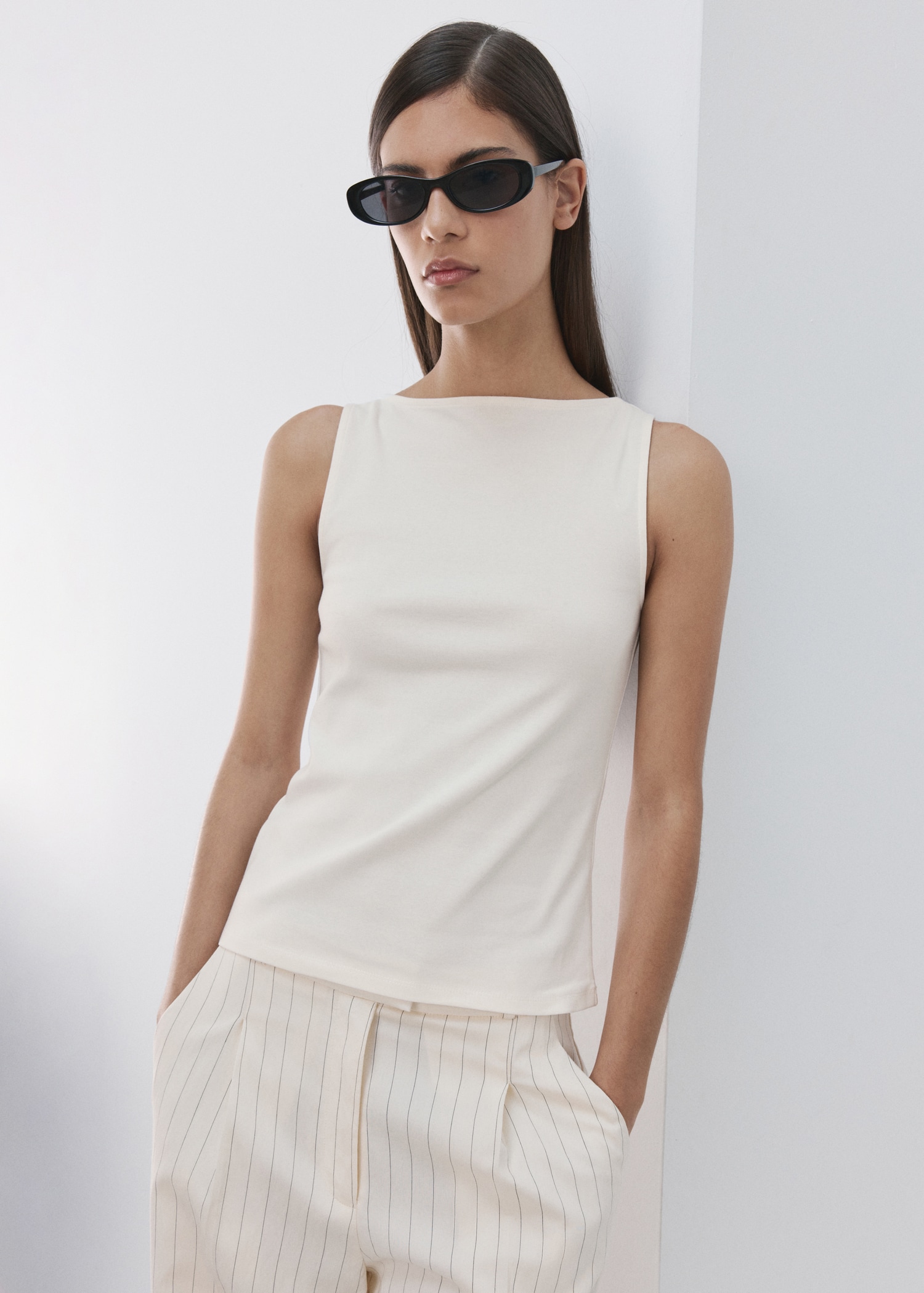 Fitted Cotton Top - Women | Mango United Kingdom