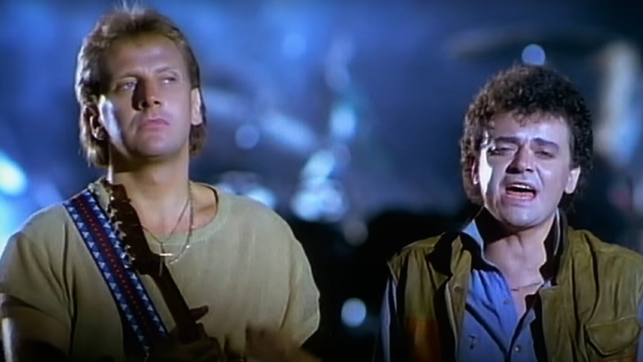 Air Supply in the "Making Love Out of Nothing at All" music video