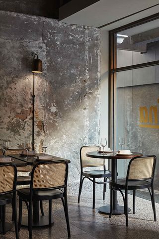 Roman-inspired interiors at Pentolina restaurant, Melbourne, Australia, by Biasol