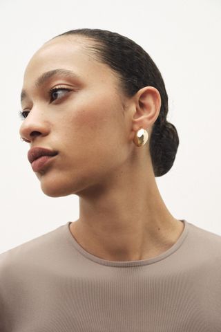 Raised Hoop Earrings