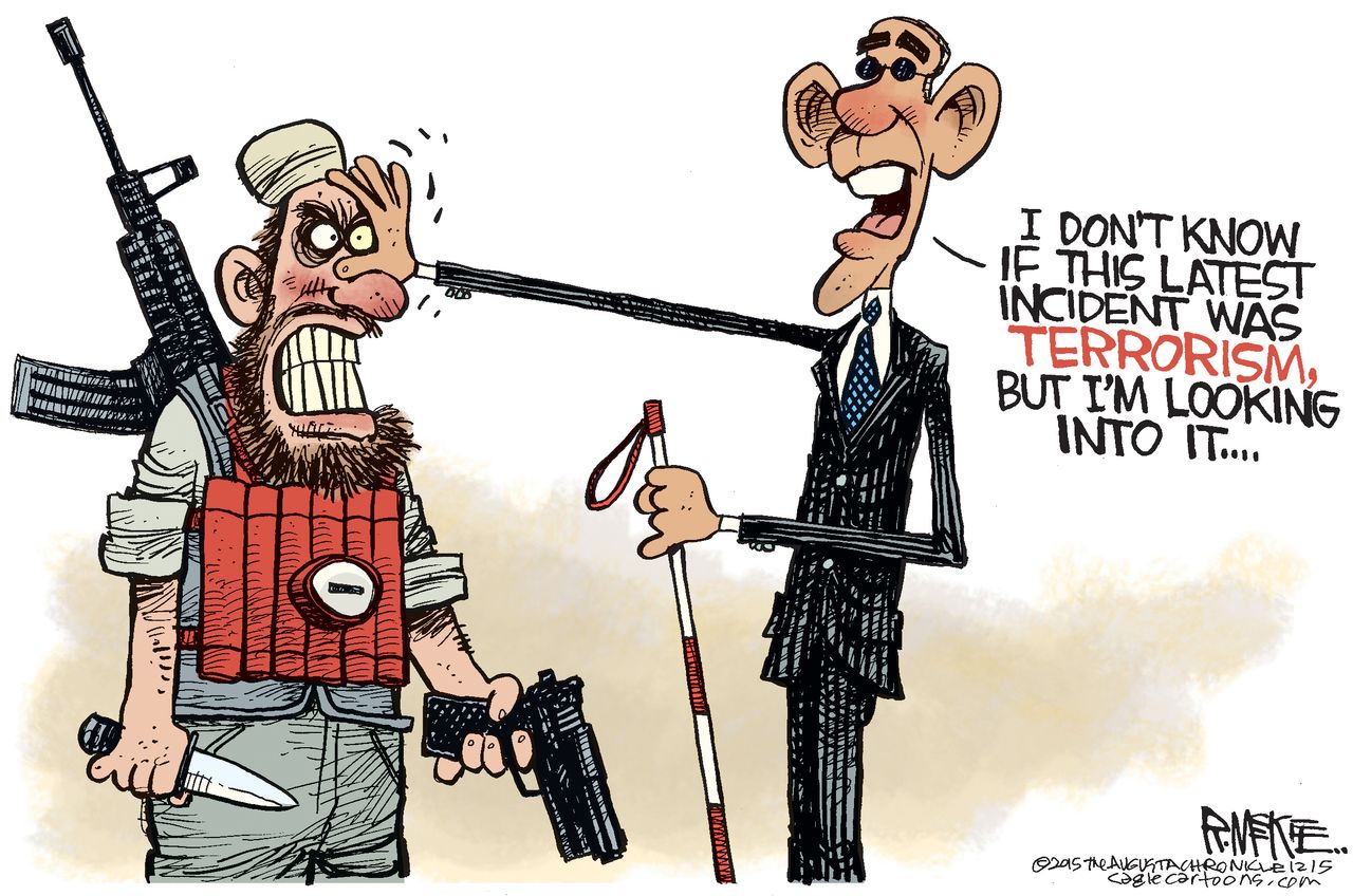 Obama cartoon U.S. Terrorism