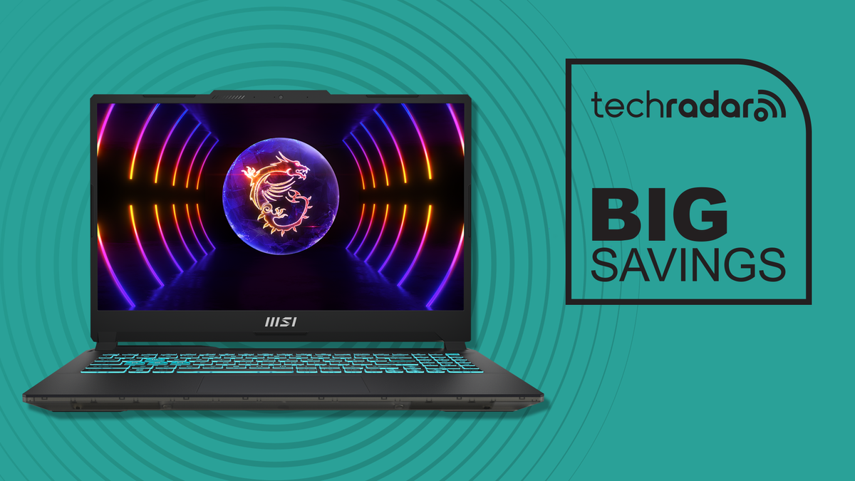 MSI Cyborg Gaming Laptop with &#039;Big Savings&#039; in text