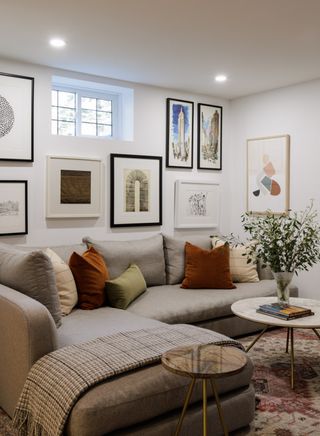 A cozy corner living space