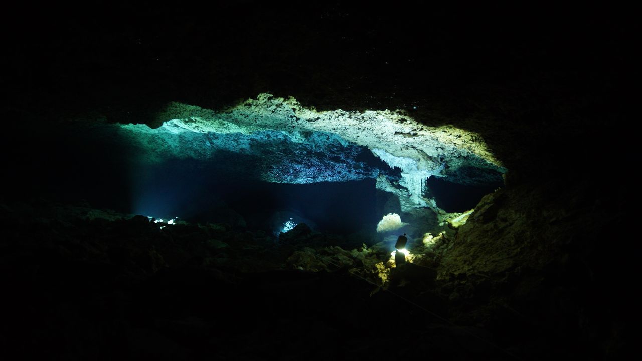 A view of La Mina, one of the three underwater mining camps that divers helped archaeologists document.