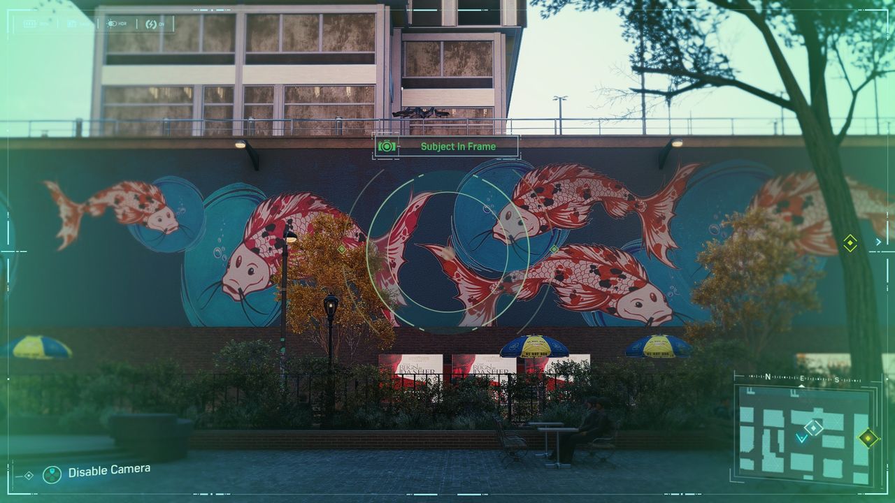 Spider-Man Secret Photo Op of a carp mural