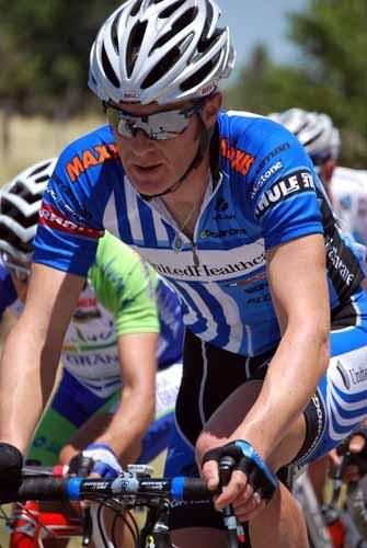 Andrew Pinfloid (Unitedhealthcare) on stage five of the Tour de San Luis.