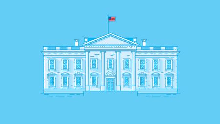 simple rendering of the White House for capital gains tax rate