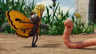 Superworm and Butterfly are best friends in children's book Superworm.