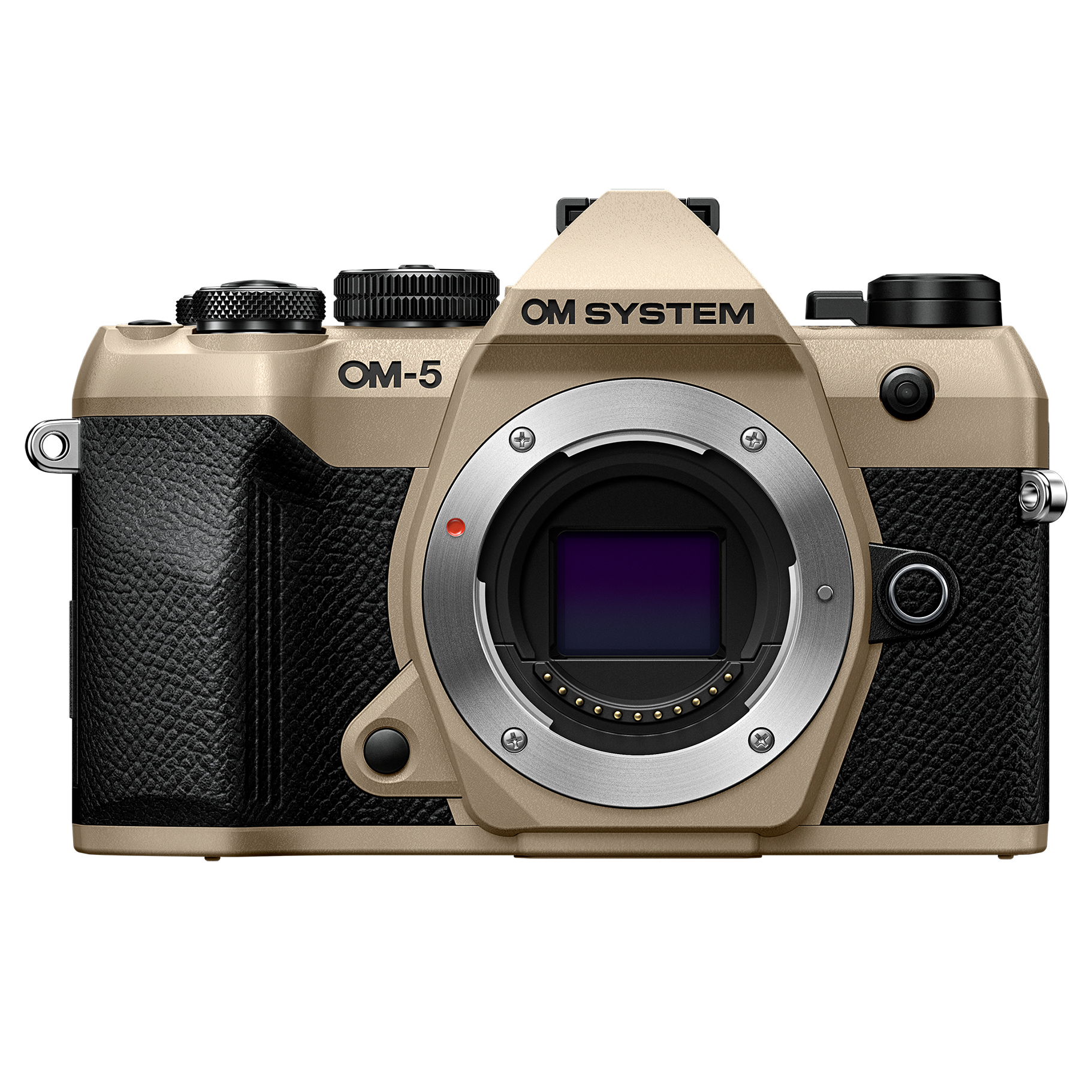 OM System OM-5 Mark II against a white background