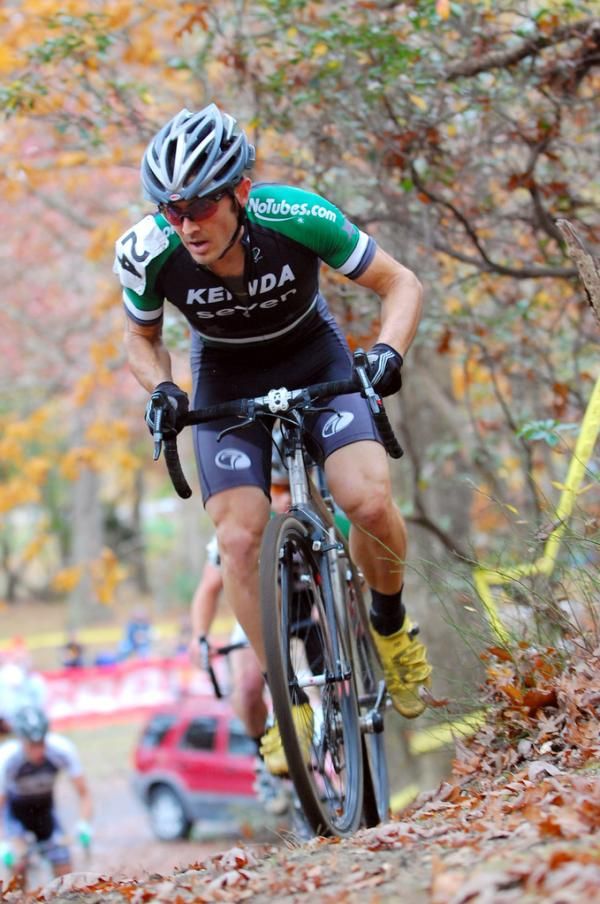 Michael Broderick put his mountain bike skills to work.