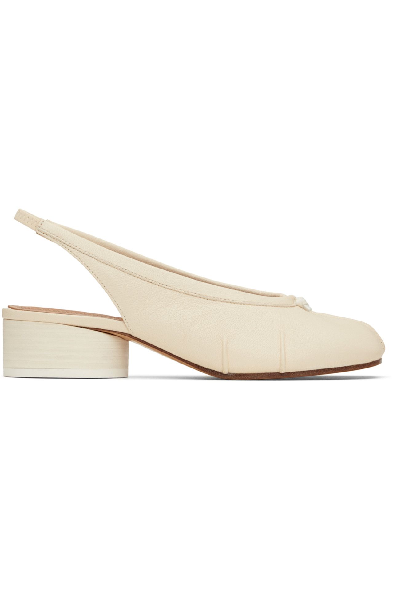 Maison Margiela, Off-White Tabi New Ballerina Slingback Heels