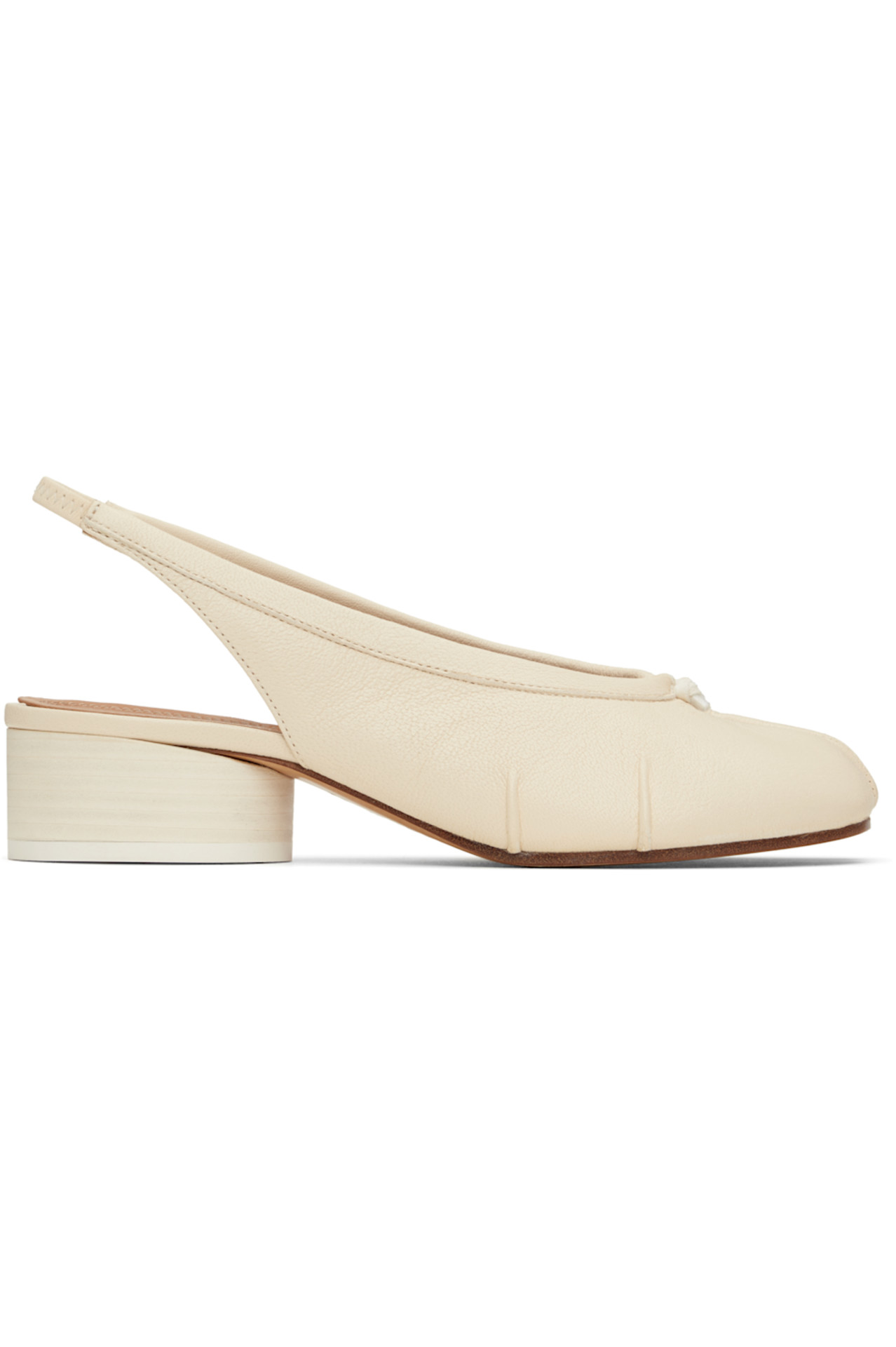 Maison Margiela, Off-White Tabi New Ballerina Slingback Heels