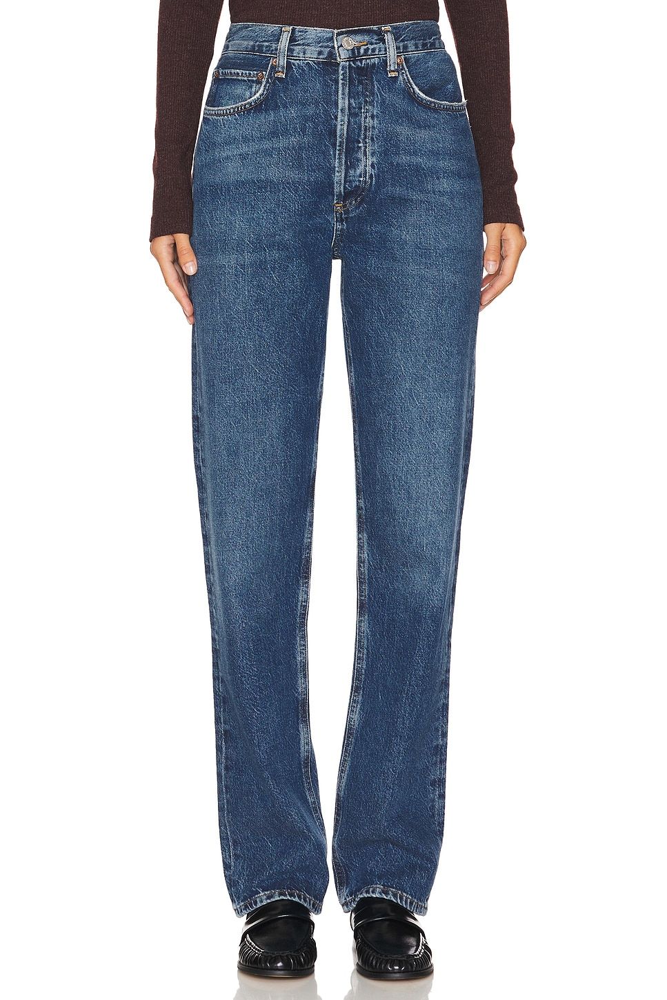 90s Pinch Waist High Rise Straight Jeans