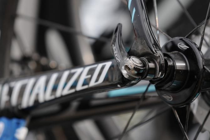 Martin's left rear quick release skewer
