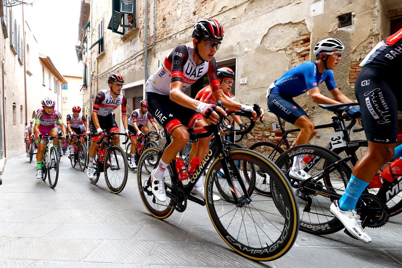 Coppa Sabatini 2021 Gran Premio Citt di Peccioli 69th Edition Peccioli Peccioli 2108 km 16092021 Joe Dombrowski USA UAE Team Emirates photo Luca BettiniBettiniPhoto2021