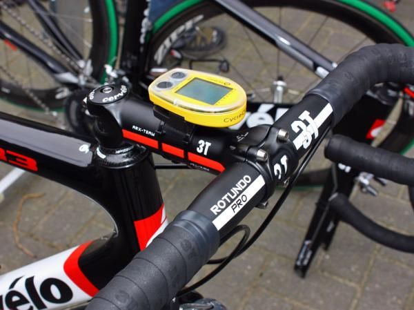 Hushovd will run reliable aluminum cockpit components for his run at this year's Paris-Roubaix. A CycleOps Cervo 2.4 computer will provide speed, time and distance information.