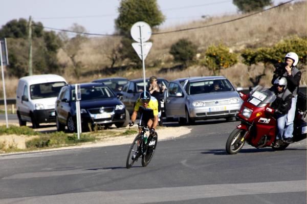 Richie Porte (Team Sky) on the time trial course