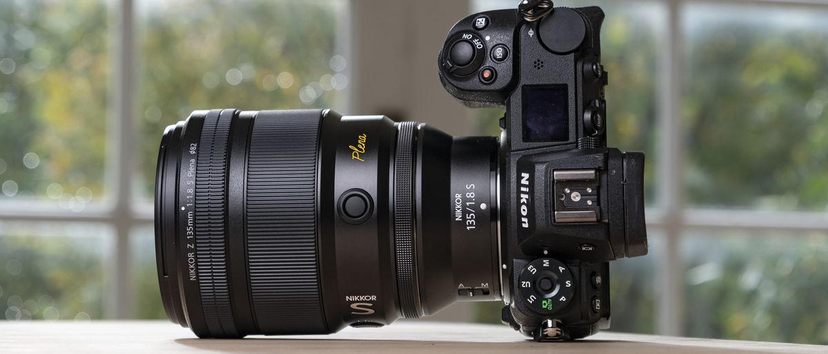 Nikon Z 135mm f/1.8 S Plena lens attached to Z6 II