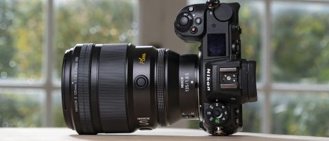 Nikon Z 135mm f/1.8 S Plena lens attached to Z6 II