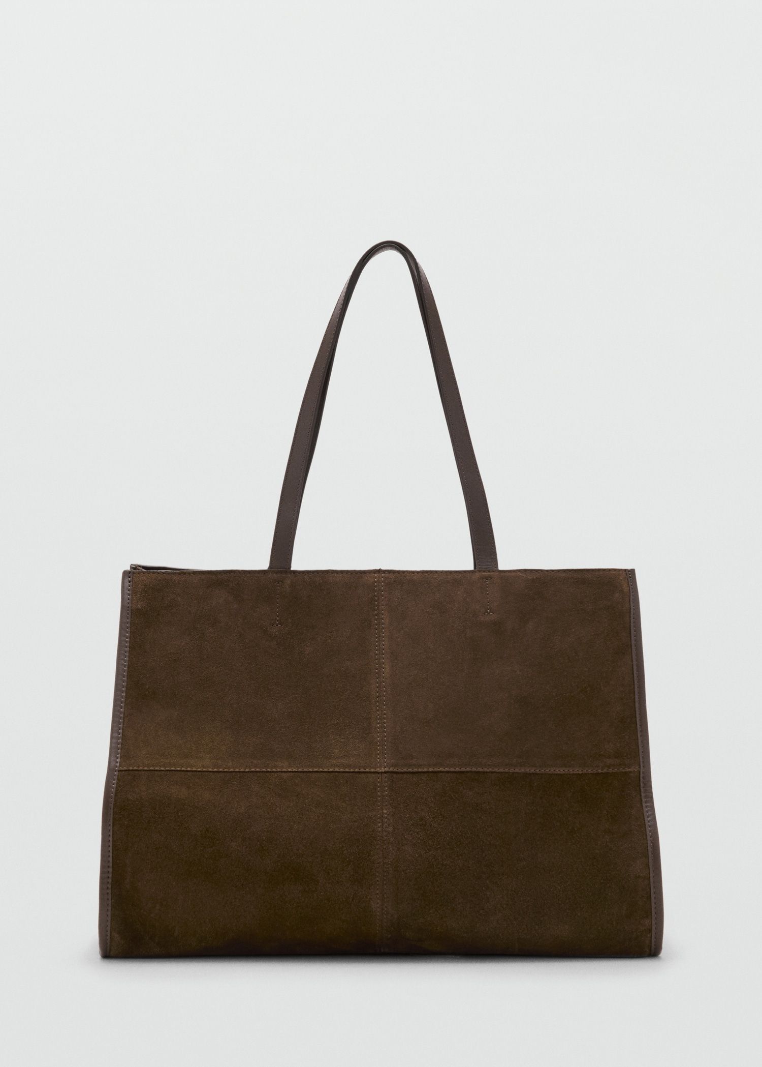 Suede Leather Shopper Bag - Women | Mango United Kingdom