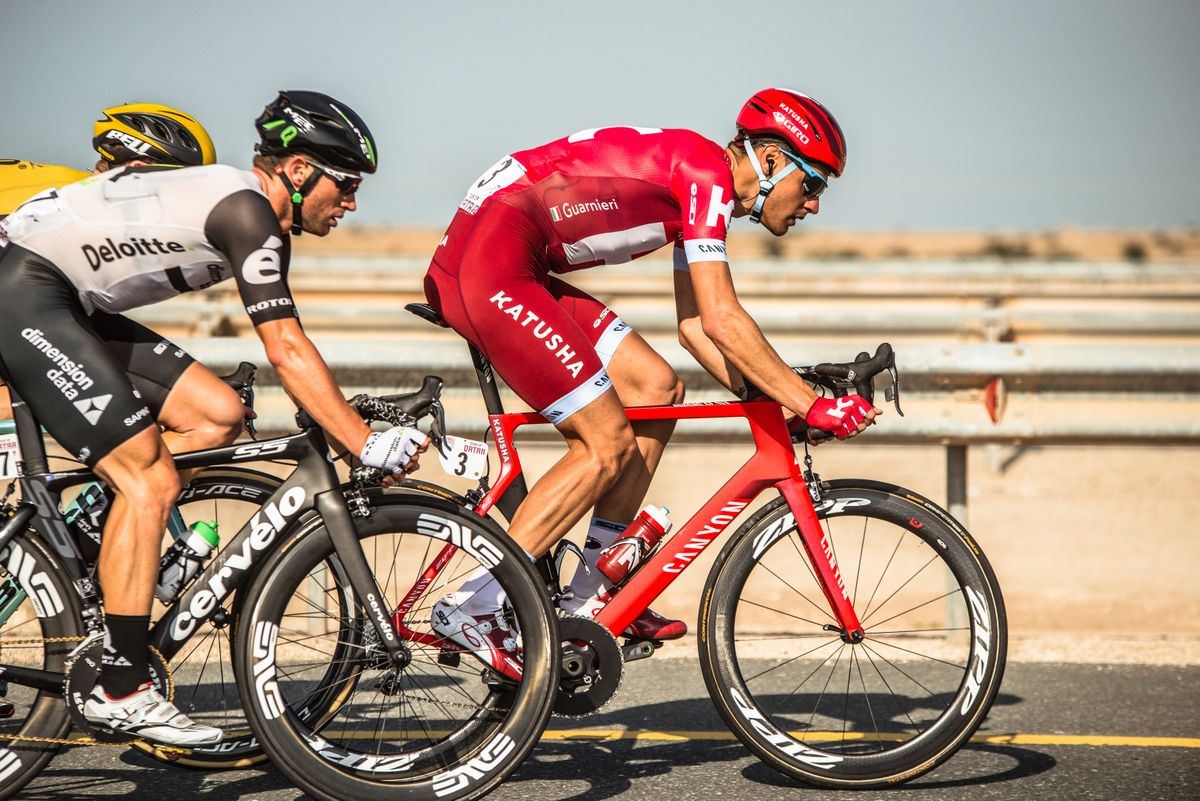 Jacopo Guarnieri (Team Katusha) would finish third today