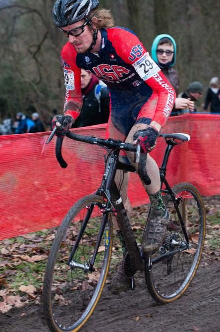 Andrew Dillman competes in the Namur World Cup.