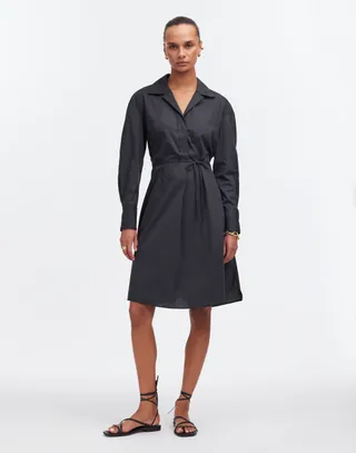 Belted Mini Shirtdress