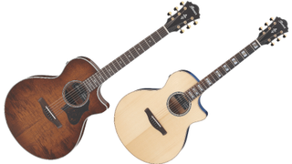 Ibanez's AE390TA and AE340FMH acoustic guitars