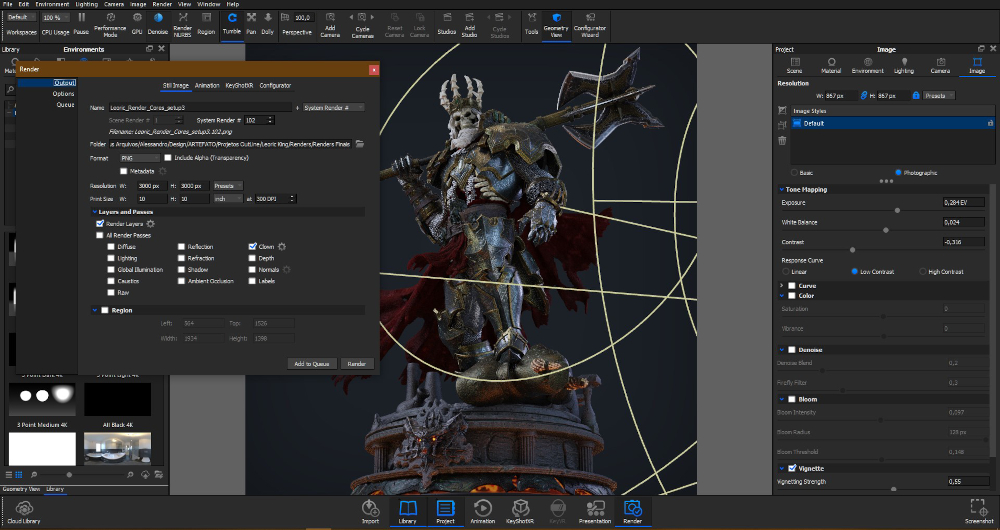 Alessandro Paladdino's tutorial to make a collectible 3D figurine of King Leoric