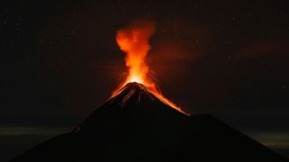 Volcano erupting in Guatemala