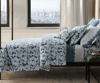 Antonia Bed with a city view.