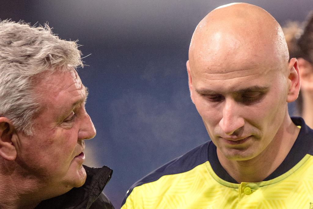 Steve Bruce and Jonjo Shelvey in their Newcastle days