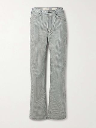 Mitchell Striped Low-Rise Jeans