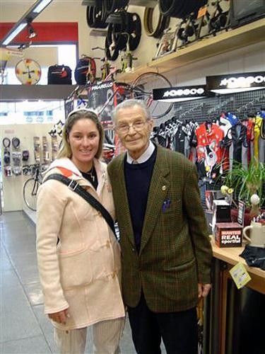 Rochelle with 'Nonno Pinarello'
