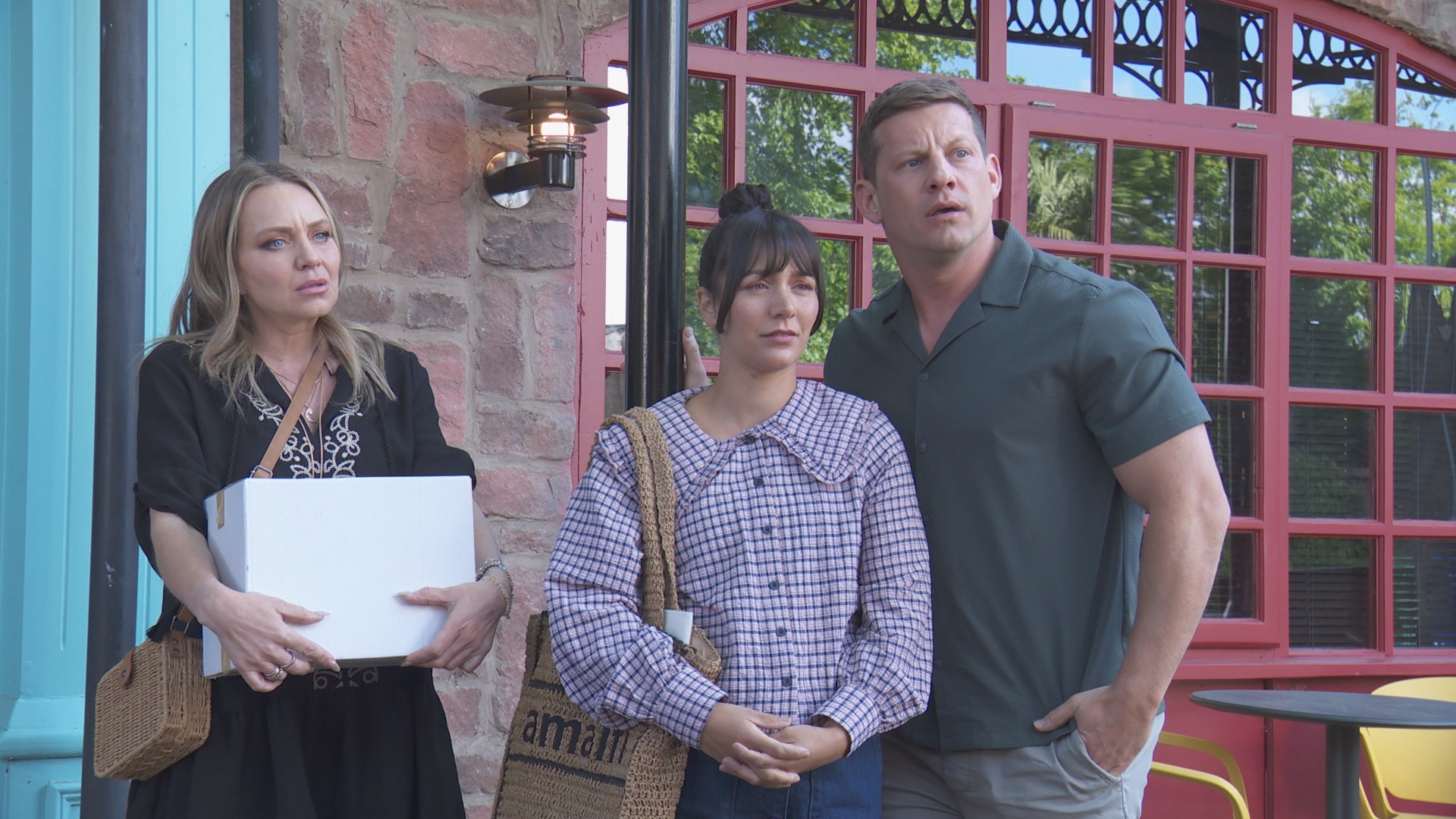 Cleo McQueen with Marie Fielding and John Paul McQueen.