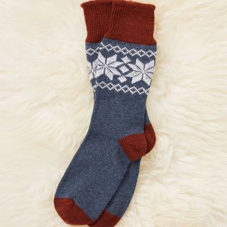 fair isle cashmere socks