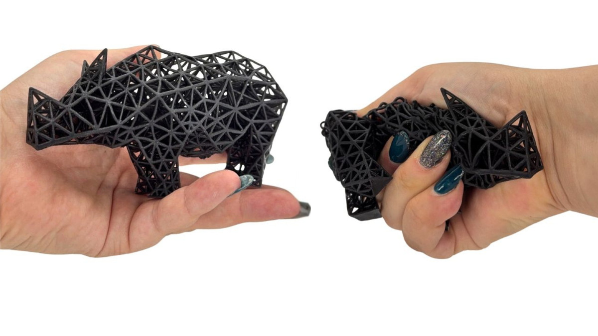 AmeraLabs introduces elastic 3D printing resin with long-lasting squish — a full bottle is priced at $140