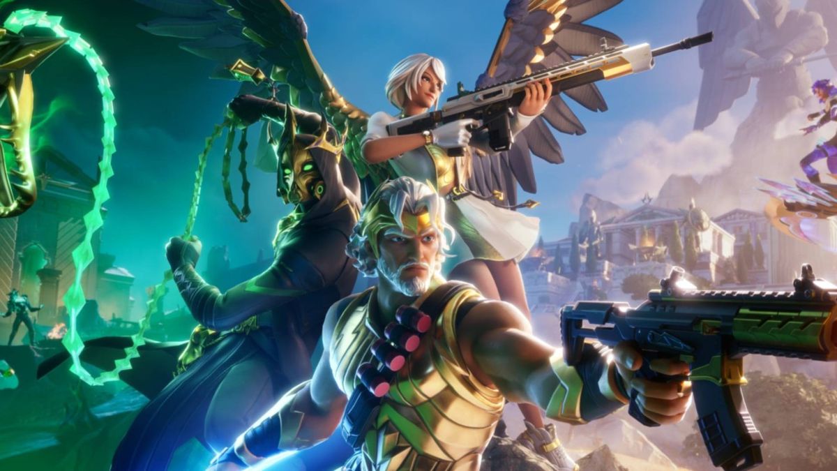 Key art for Fortnite Chapter 5 Season 2: Myths &amp; Mortals.