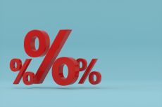 Percent Icon 3D render