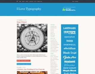 Top typography resources: I Love Typography