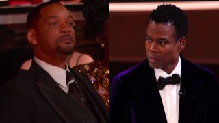 Will Smith and Chris Rock at the 94th Academy Awards