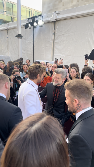 Ryan Gosling and Andy Serkis at the 2024 EE BAFTA Film Awards