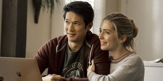 Harry Shum Jr and Jessica Rothe in All My Life