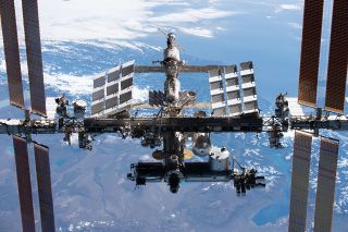 The International Space Station will continue its international partnerships despite new U.S. sanctions limiting exports to Russia, NASA stated Feb. 24, 2022.