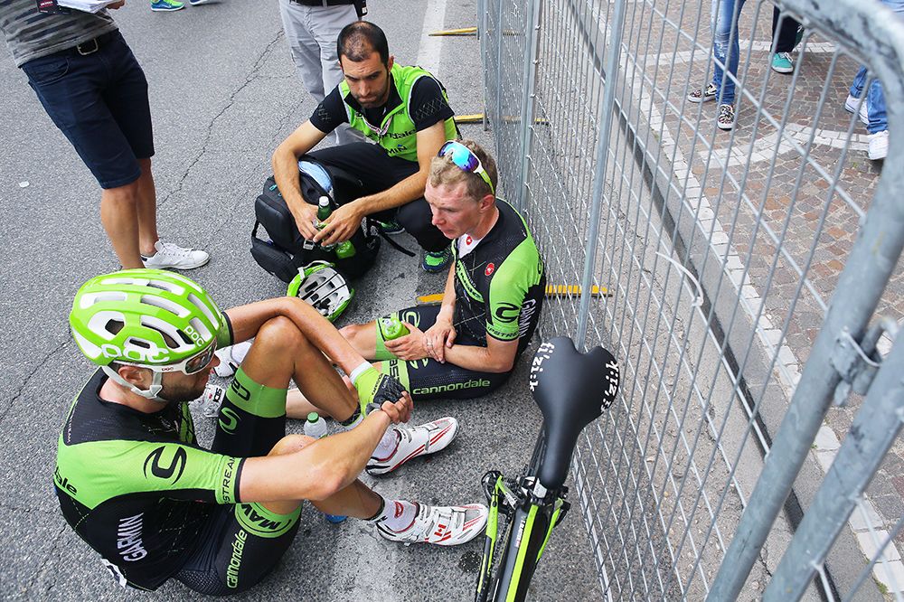 Cannondale-Garmin debrief after the stage