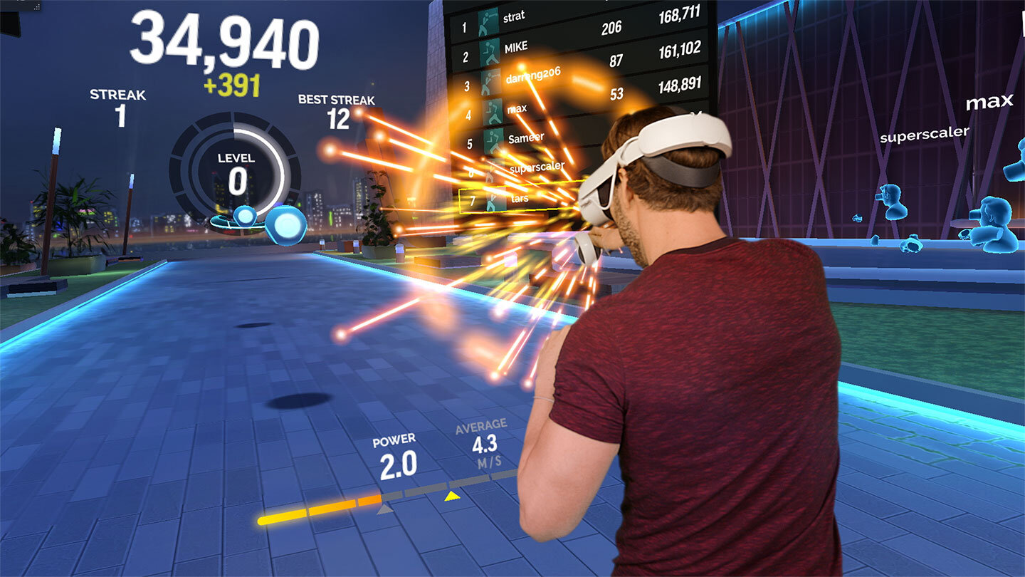FitXR VR fitness game/app
