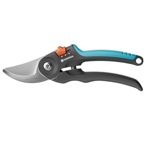 Gardena Secateurs Premiumcut Flex, Bypass, Garden Secateurs for Green Wood, 24 Mm Cutting Diameter, Ergotec Soft Grip Handles, Precision-Ground Steel Blades, Powercoating (12242-20)