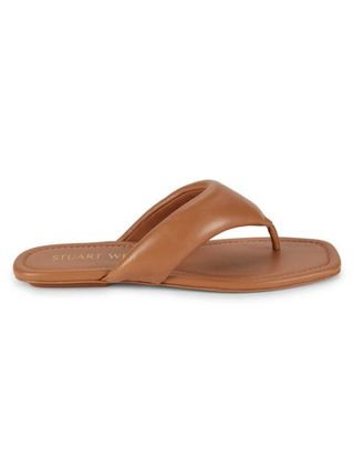 Stuart Weitzman, Maui Leather Flat Sandals