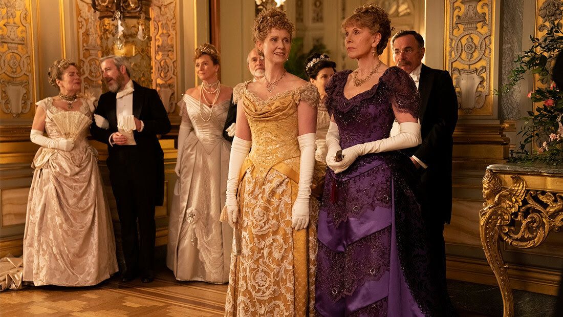 Cynthia Nixon and Christine Baranski in The Gilded Age